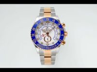 KF Factory Swiss 7750 Rolex Yacht-Master II 904L 2-Tone Rose Gold Watch 44mm 
